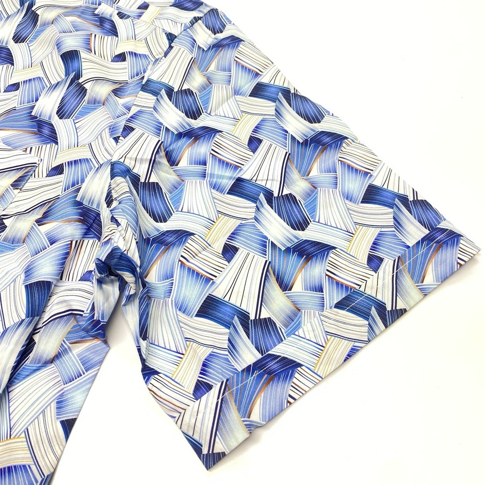 Solemare Maus & Hoffman Mens L Button Up Shirt All Over Print Abstract Short - Picture 6 of 14